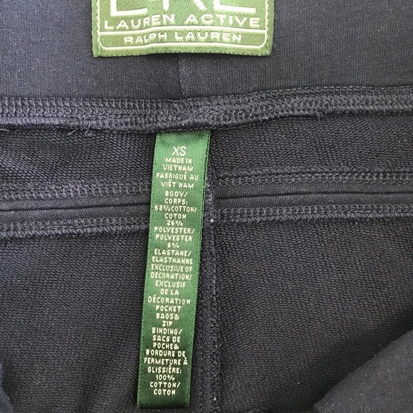 L-RL Lauren Active women size XS navy leggings/slim/track pants stretch classic - Picture 5 of 9